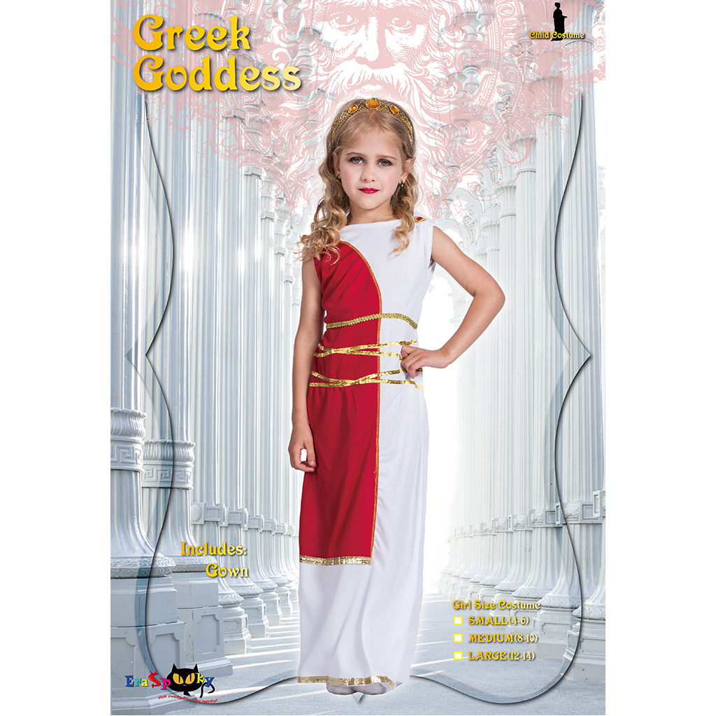 F68143 goddess costume kids